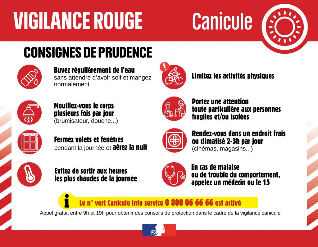 VIGILANCE ROUGE CANICULE