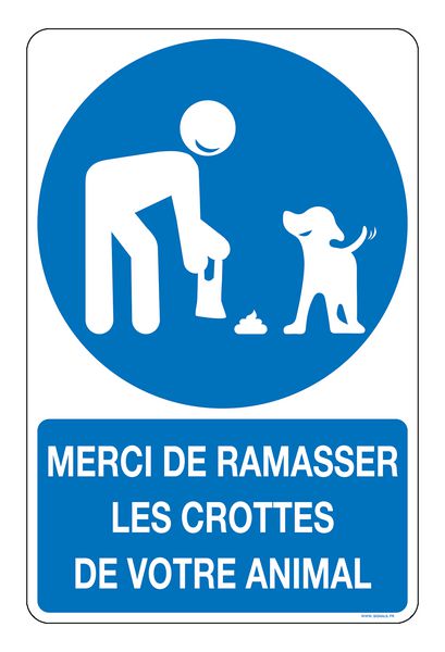 POUR QUE MARCHER RESTE UN PLAISIR, RAMASSONS LES DÉJECTIONS DE NOS ANIMAUX !