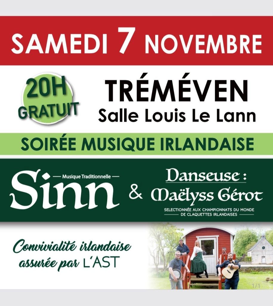 SOIRÉE IRLANDAISE !